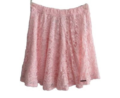 Abercrombie & Fitch A&F Brand new with tags Light Pink Circle Lace Skirt Size M
