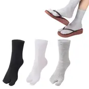3 Pairs Flip Flop Socks Tabi Split Toe Socks Toe Socks for Men Women