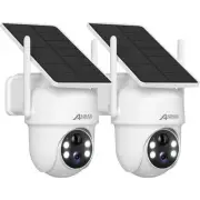 Solar Security Cameras Wireless Outdoor,2K Cameras for Home Security with Fix...