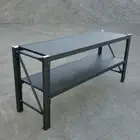 Matte Black Heavy Duty Warehouse Workbench Shelving Rack Work Bench Workbenches