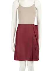 Summer 2010 Burgundy Drape Detail Skirt