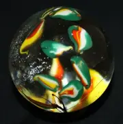 Perry Kenin: 2.0" BOTANICAL MARBLE ONE OF A KIND ( # 8776)