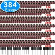 384pcs Bulk Drum Sanding Kit For Nail Drill Bits Dremel Accessories Rotary Tools
