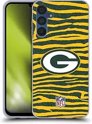 Head Case Designs Officially Licensed NFL with Zebra Animal Print Green Bay Packers Art Gel Case [Military Grade Protection] Compatible with Samsung Galaxy A15