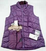 EDDIE BAUER EB650 DOWN FILLED PUFFER PACKABLE VEST WOMENS L & LODGE MITTENS