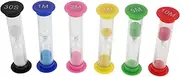 GANAZONO 12pcs Set Colorful Sand Timer Set for Educational Hourglass Clocks for Brushing Teeth Cooking and Games Present for Birthdays and Home Decor