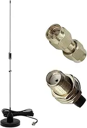 [JoyRole] Ham Radio Magnetic Base Antenna SMA-Female Dual Band VHF/UHF 144/430MHz Handheld Two Way Radio for Baofeng UV-5R BF-888S Kenwood Walkie Talkie Antenna