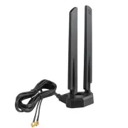 WiFi 6 6E Tri-Band 2.4GHz 5 GHz 6GHz Magnetic Base RP-SMA WiFi Antenna Extend...
