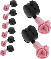 PEPLAYTAL 8pcs Pet Cage Caster Wheels for Cats Dogs Heavy Duty Rollers for and Cleaning Home Use Smooth Rolling Casters for Pet Carrier and Crate Accessory