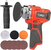 TOPEX 12V Cordless Polisher 3" Mini Car Detailing Buffer & Sander Skin Only without Battery