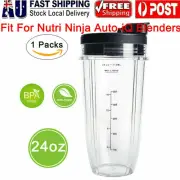 Replacement 24oz Blender Cup with Sip & Seal Lid For Nutri Ninja Auto IQ AU