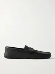 [KHAITE] KHAITE - Billy Textured-leather Loafers - Black - IT40.5 IT 40.5 Black