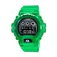 【CASIO G-SHOCK】螢光透明色系數位運動腕錶-浩克綠/DW-6900JT-3