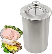 MKNZOME Ham Maker, Stainless Steel Ham Meat Press Maker Machine with Thermometer, Used for Healthy Homemade Deli Meat Sandwich Cold Cuts Fish Poultry Seafood - Kitchen Bacon Meat Pressure Ham Cooker#1