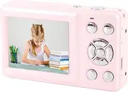 Generic Digital Camera, 64MP 4K AF Autofocus Vlogging Camera, 18x Zoom, Compact Digital Point and Shoot Camera, Anti Shake Rechargeable Selfie Camera for Teens Boys Girls Kids (Rosy)