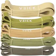 VEICK Resistance Band Set, Workout Tension Bands, Exercise Fitness Bands ,Body Stretch Bands,Pull Up Assist Bands, for Training, Strength, Weighted Gyms, Mobility Home Fitness