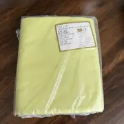 Sears Perma-Prest Muslin Full Flat Sheet Retro MCM Green Lime Chartreuse USA NEW