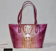 BRAHMIN Medium Asher Grapefruit Ombre Melbourne Shoulder Tote Bag Purse Handbag