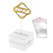 Cake Money Pulling Box Happy Birthday Cake ATM Dispenser Box Cake Money Pull Out Kits