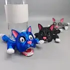 Open Eyed Cat Cat Coaster Waterproof Cup Holder Cartoon Cat Coaster Classroom
