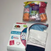 21 pr Hanes Fruit of Loom Cotton Briefs Mesh Bikini Underwear SIZE 12