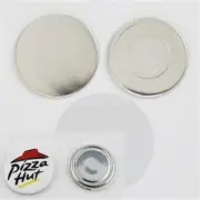 100Sets 37mm Nd. Magnetic Button Parts Shell+ Mylar+Nd Professional Button Maker