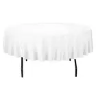 10 pc 90" Round Tablecloth Fabric Linen Cloth Dinner Wedding Banquet
