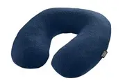 Lewis N. Clark Comfort Ergonomic Air Travel Neck Pillow Neck Support Flight - Blue