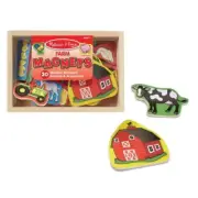 Melissa & Doug - Wooden Farm Magnets from Tates Toyworld