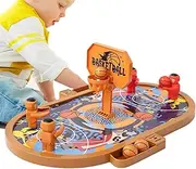 Basketball Game Board,Basketball Table Board Game | Built-in Scoreboard Finger Flipper Toy for Home Traveling Schools Daycare Centers Kindergarten