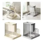 Kitchen Organizer Rack Cutting Board Shelf Sturdy Removable Knife Rack Portable