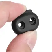 300Pcs Spring Cord Locks Pig Nose Shape Nylon Buckle Stopper Fastener Accessory