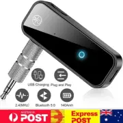 5.1 Transmitter Receiver Bluetooth Audio Adapter AUX 3.5mm TV CAR PC Speaker AU