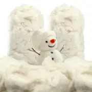 Clean Wool Batting Stuffing for Stuffed Animals Roving Wool Felting Filler fo...