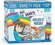 Best Feline Friend BPA & Grain Free OMG Cat Food 3 Flavor Variety 6 Pouch Bundle 2 Each: Purr-FECT Plannin'! Ciao Baby! and Booya! (2.8 Ounces)