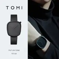 在飛比找Yahoo!奇摩拍賣優惠-熱銷 手錶腕錶【小額】TOMI特米鵝卵石手錶石英時尚男女皮帶