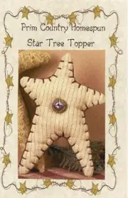 COUNTRY STAR TREE TOPPER w Bell TREES PATTERN ONLY or use as ornament