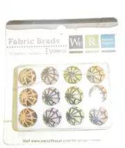 Spookville Halloween Spider Webs Fabric Brads We R Memory Keepers #41910-5