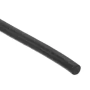 Silicone Foam Seal Strip, 3mm OD 6.5m 21ft Silicone Foam Weather Strip Black