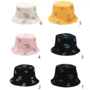 Unisex Sunscreen Bucket Hat Colored for Butterfly Printed Reversible Fisherman C