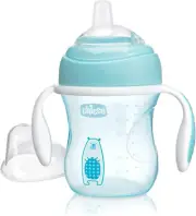 Chicco Transition Cup with Handles 4M+ Boy 1Pk 200Ml, 110 Grams