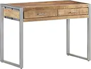 Desk, Rough Mango Computer Table, Adjustable Height for Home Office, Work, Gaming - Stable, Durable and Space Saving 108x50x75 cm.