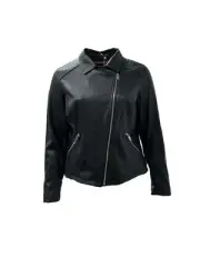 Marina Rinaldi Women's Black Camera Zipper Closure Jacket Size 18W/27 NWT