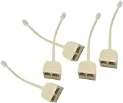 Rj11 Socket Splitter 2 Way Phone Line Splitter Telephone Plug Adaptor Pack