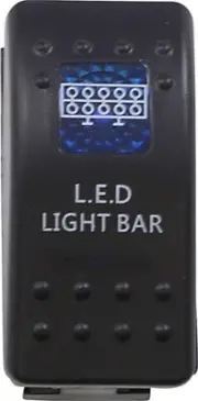 Moose Utility Rocker Switch-LED Lightbar (Single Pole, Single Throw)-0616-0328