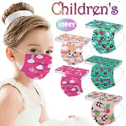 50PCS Mask Kids Childrens Face Mask Mask Multicolor Printing Disposable Mask New