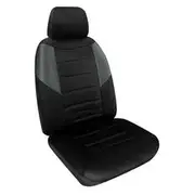 Sperling Carbon Mesh Tailor Made Seat Covers - Black with Silver, Rear - LDV5059.907 TMCBNSLV