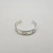 Sterling Silver Floral Oxidised Toe Ring