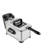 [Healthy Choice] Deep Fryer With Timer Control Knob And Thermal Safety Device 3.8L in Silver
