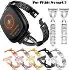 Stainless Steel For Fitbit Versa 4/3/Sense 2/Sense Replacment Metal Band Strap